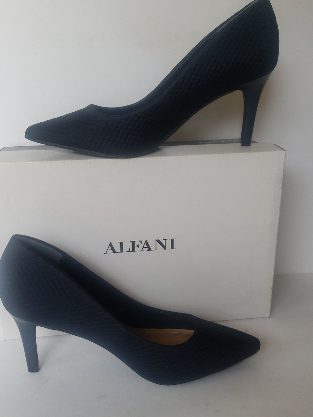 Alfani Step 'N Flex "Jeules"  High-heeled Classic Pump, Navy, Size 5.5M, NIB